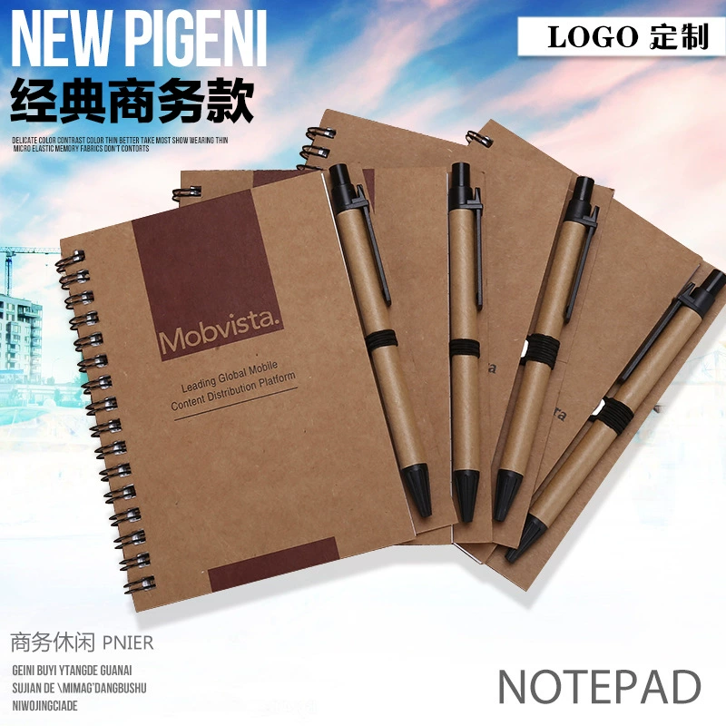 [A6线圈本  带笔笔记本 可加绑带笔插线圈本 线圈本厂家生产]