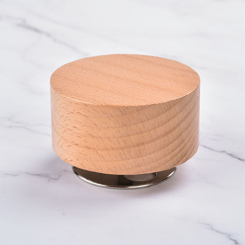 Mirando hacia arriba en el cielo estrellado caja de música redonda muebles creativos decoración Regalo De vacaciones DIY caja de música de madera base