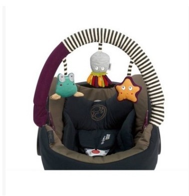 Crib winding bell, bed hanging stroller pendant, musical plush bedside bell, rattle, baby stroller clip