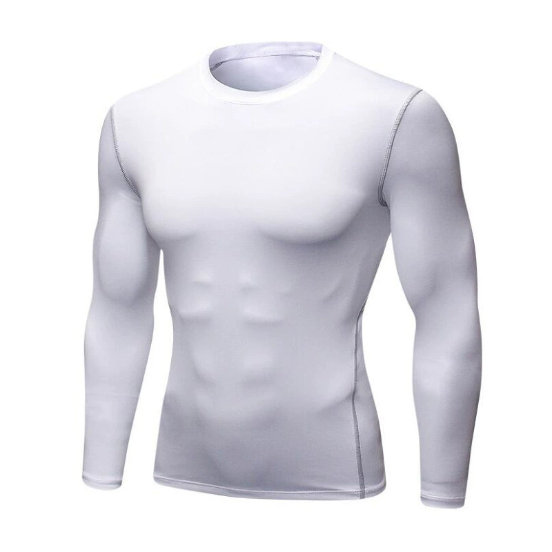 Men's sports suit for gym, basketball quick dry long-sleeve for training, fleece demi-season down jacket, tight, for running, style