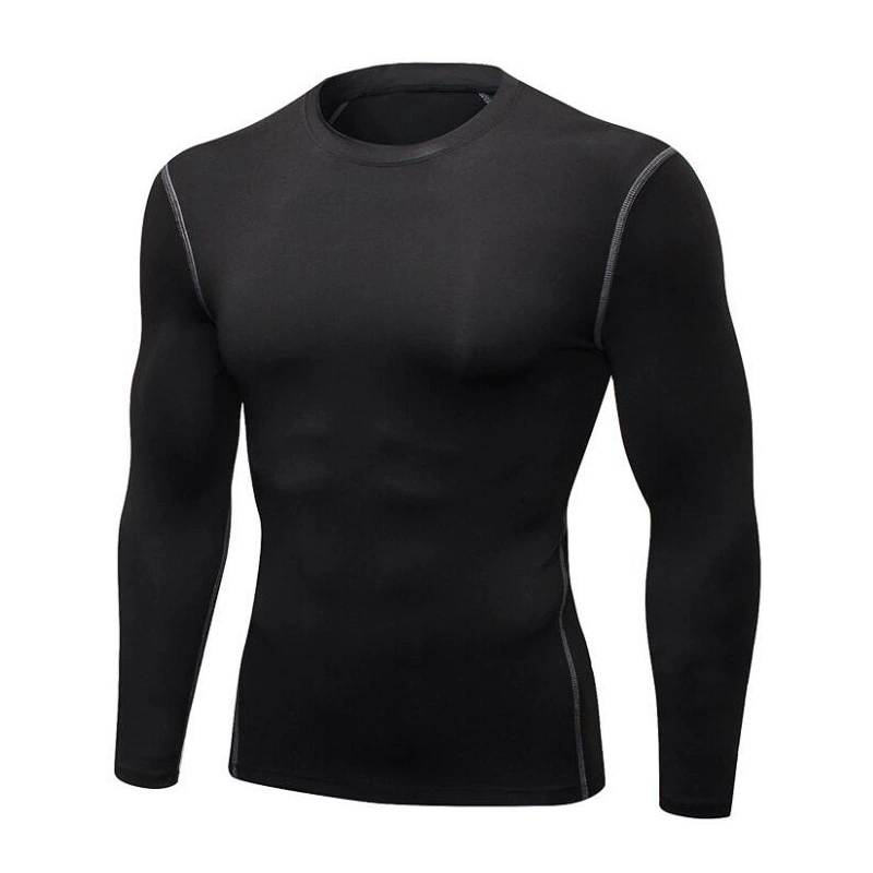 Men's sports suit for gym, basketball quick dry long-sleeve for training, fleece demi-season down jacket, tight, for running, style