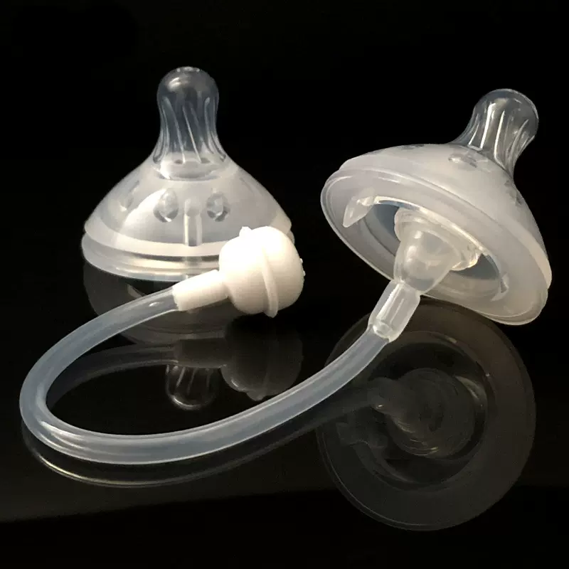 宽口花瓣护唇母乳实感奶嘴防胀气防塌陷仿真一口吸加厚硅胶奶嘴