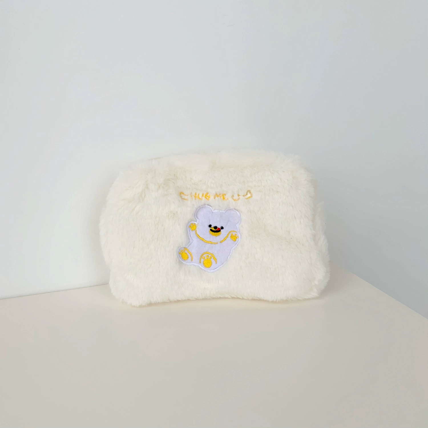 Милая плюшевая косметичка, портативная подкладка для макияжа, 22×15×5 см, дизайн медведя и животных