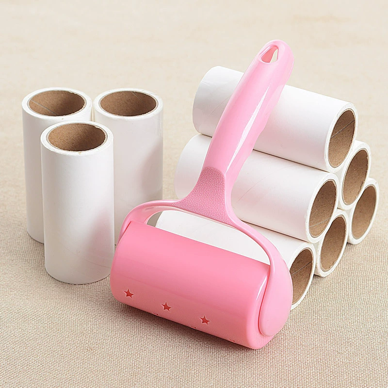 Sticky Lint Roller Replacement Roll and Roller Kit, Adhesive Hair Remover for Clothes & Pets