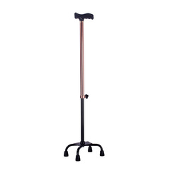 Yade elderly aluminum alloy four-legged crutches bronze disabled cane walker crutch walker rehabilitation