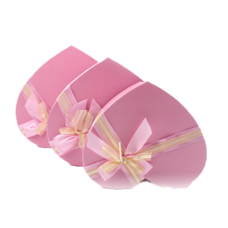 Caja de regalo de amor de vacaciones caja de regalo de embalaje de flores en forma de corazón caja de embalaje de flores de jabón Rosa material de embalaje de flores