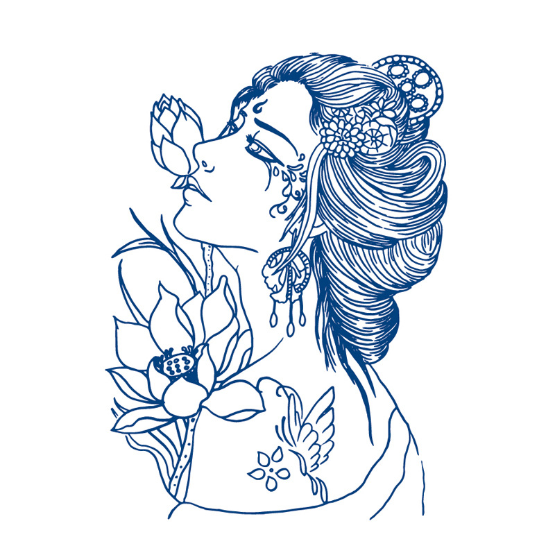 ジュースの紋章はネットの赤い紋章を貼って15日間の現物の卸売りの草本の植物の半永久の刺青のシールを持続します。