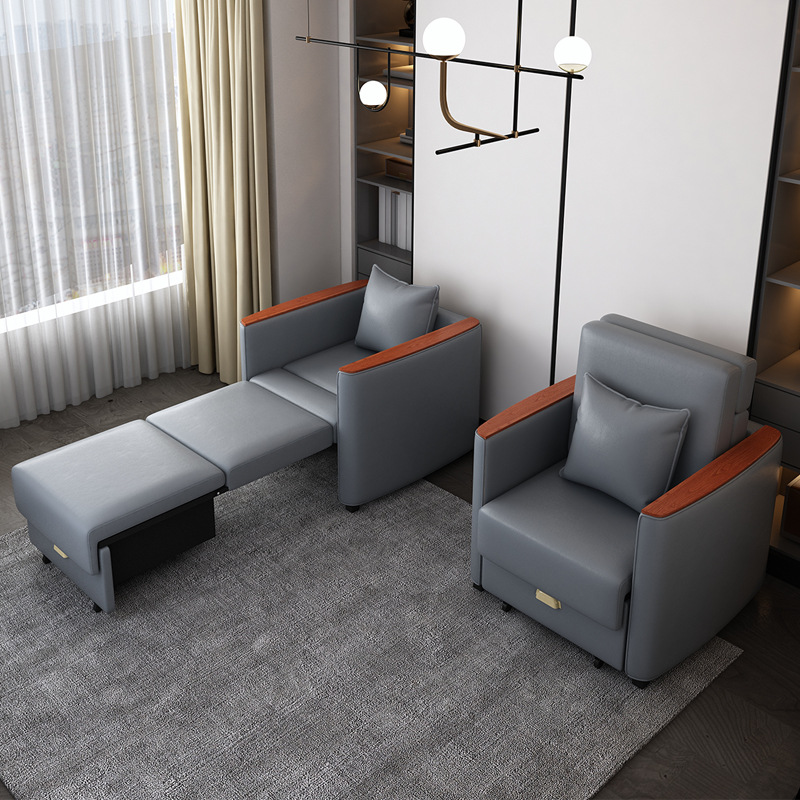 silla de acompañamiento de tela de cuero plegable multifuncional silla médica de doble propósito para almuerzo de una sola persona