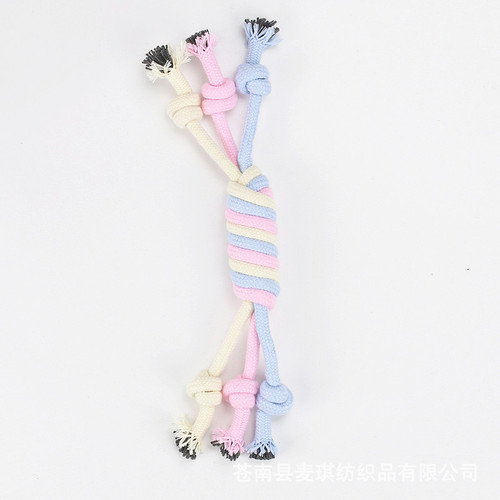 Set wholesale pet toys cotton rope teething resistant cotton rope ball cat and dog toys teething puppy toys