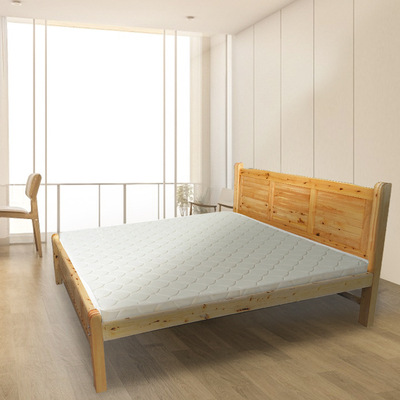 四川柏木簡易床方腳工地員工宿舍床家用雙人床木板床出租房批發