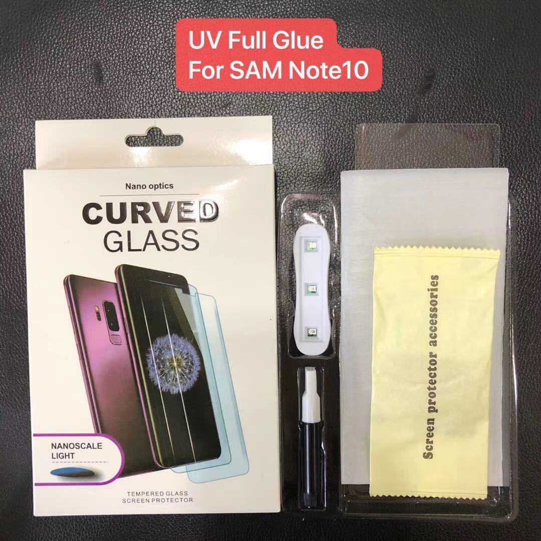 Adecuado para Huawei RENO5PRO, película templada, película líquida UV, película protectora para teléfono móvil con superficie curva, aplicación de película sin herramientas