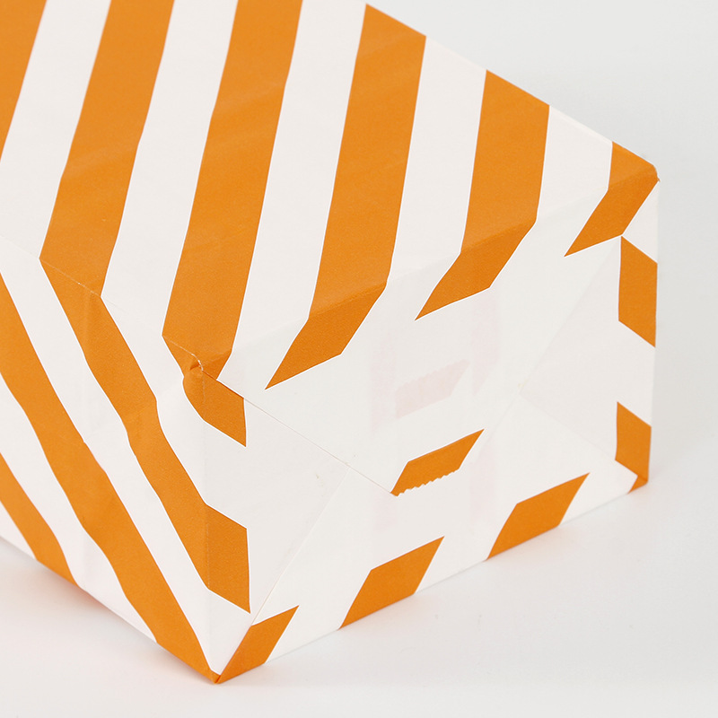 En stock Sarga de papel Kraft bolsa de papel de alimentos snack galleta embalaje bolsa de regalo caramelo nougat embalaje bolsa de papel