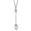 Small classic necklace, royal chain, spoon