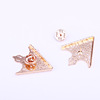 Retro triangle, fashionable accessory suitable for men and women, brooch, badge, European style