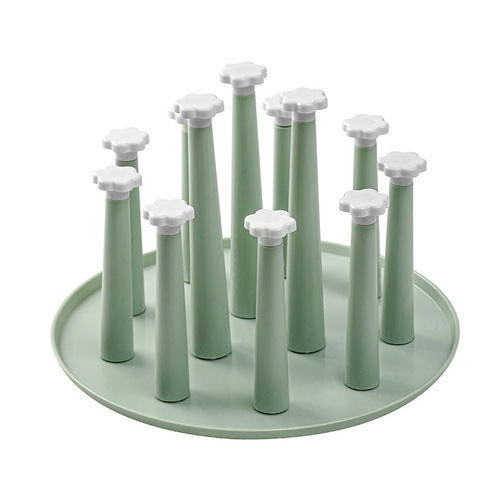 Anrushan Yiwu factory supplies plastic simple water cup holder, cup drain rack, storage rack, red wine cup holder