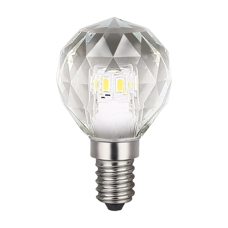 Round LED cristal bulb, eating bib, crystal pendant, ceiling lamp for home use, light source, E14, E12, with screw socket, wholesale