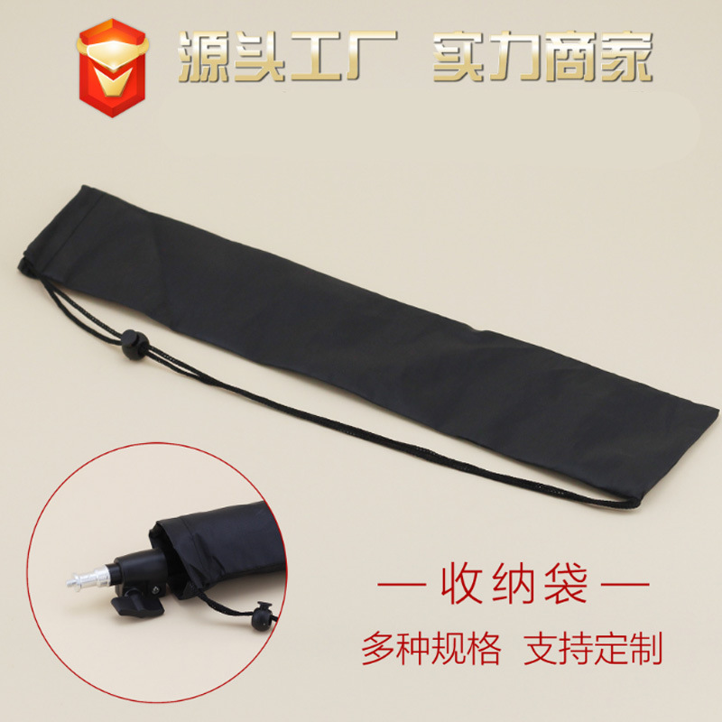 Directo de fábrica móvil en vivo soporte de tres patas poliéster cordón bolsillo soporte de luz brocado banner portátil bolsa de almacenamiento largo en stock