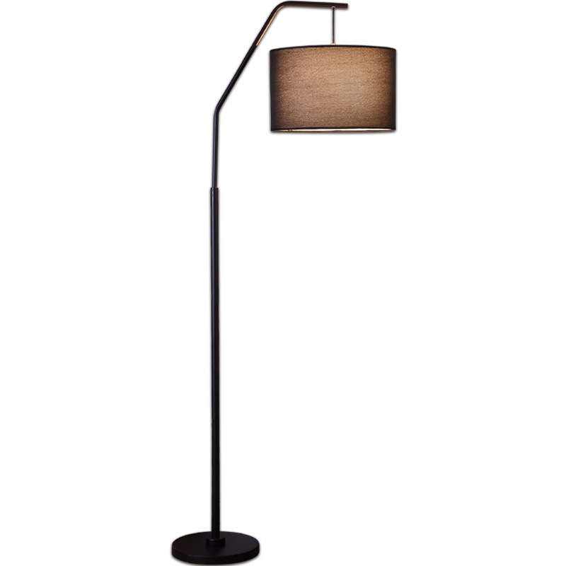 Lámpara de pie creativa moderna nórdica sala de estar americana sofá estudio dormitorio B & B noche pesca lámpara de mesa vertical