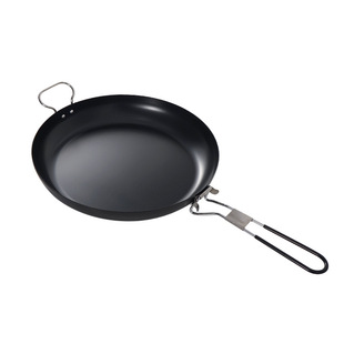 Outdoor Camping Foldable Portable Non-stick Pan for Cooking Iron Pan Barbecue Pan Grilled Meat Fried Steak Non-stick Frying Wok