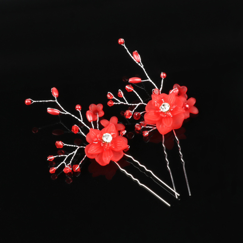 Flor de doble capa roja