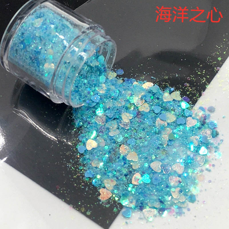 Fantasía brillo mezclado lentejuelas multicolor DIY cristal epoxi UV pegamento accesorios de joyería uñas brillo lentejuelas