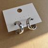 Tide, silver needle, fashionable earrings from pearl, silver 925 sample, internet celebrity, simple and elegant design