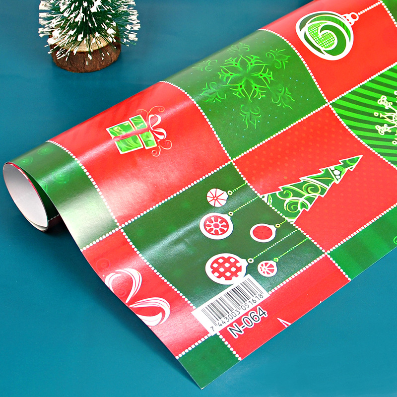 Ajuste de la muestra-papel de regalo de Navidad papel de regalo de vacaciones papel de regalo de Navidad