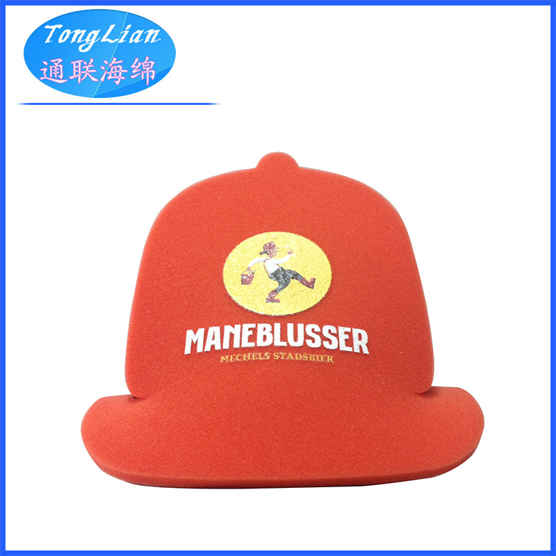 厂家来 图 来 样加 工 红色海绵帽 中性海绵帽 海绵牛仔帽 可印LO