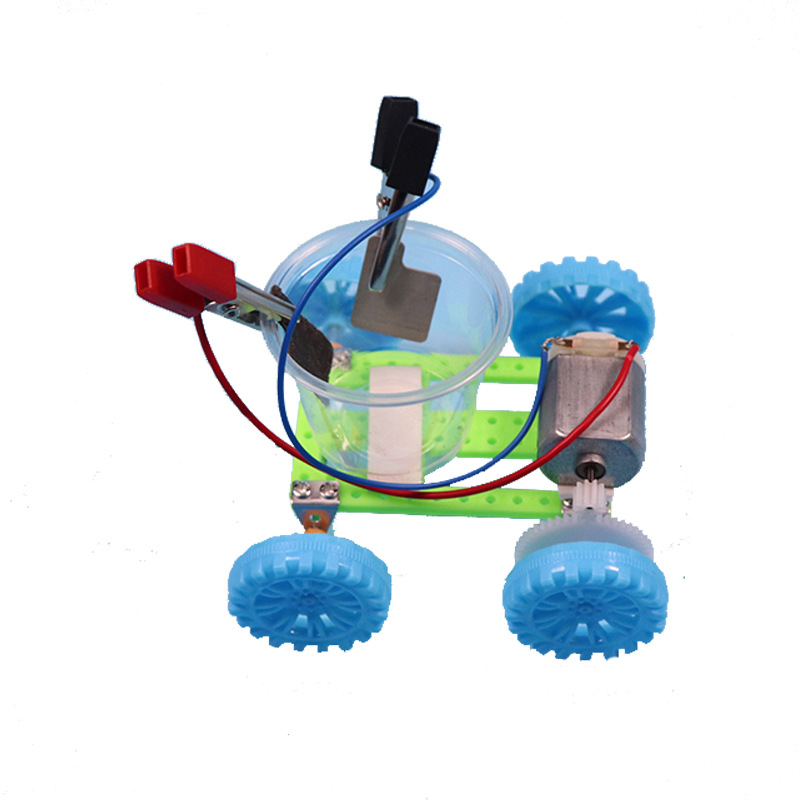 Salt water powered car diy assembly technology small production children's educational toys gift creative model scientific experiment