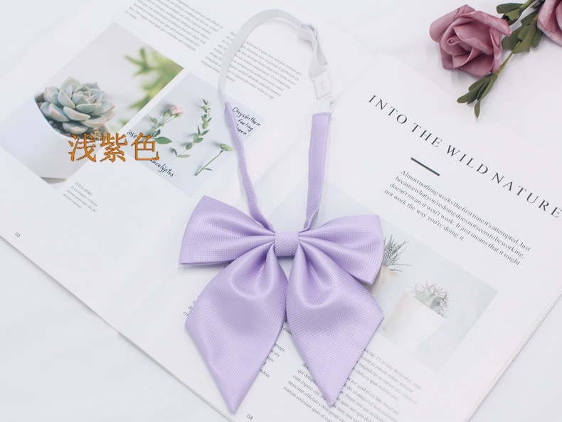 Ventas directas de fábrica magia Plaid JK pajarita de las mujeres ángulo oblicuo gigante pluma raíz arco uniforme escolar marinero traje pajarita en stock