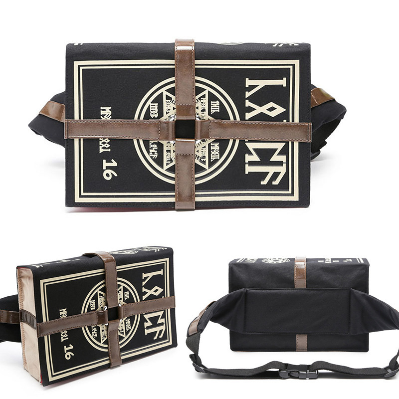 Anime mochila periférica herejía prueba fuego libro mágico bolsa de mensajero FFF grupo apoyos bolsa COS estudiante mochila