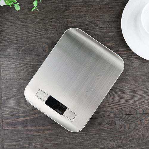 Factory direct sales quality assurance flat stainless steel food scale kitchen household scale electronic scale gram weight scale