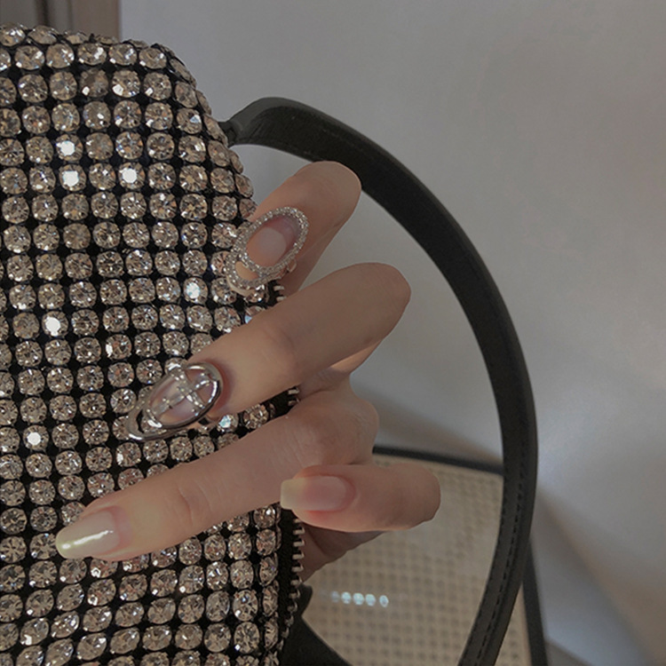 Niche Design Sense Nail Ring Women's Fashionable Personalized ins Fingertip Ring Decoration High Cold Style European and American Hand Jewelry