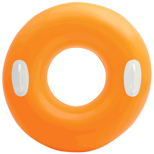 New unisex adult large swim ring navy blue inflatable life ring with double handles, seat ring, armpit ring