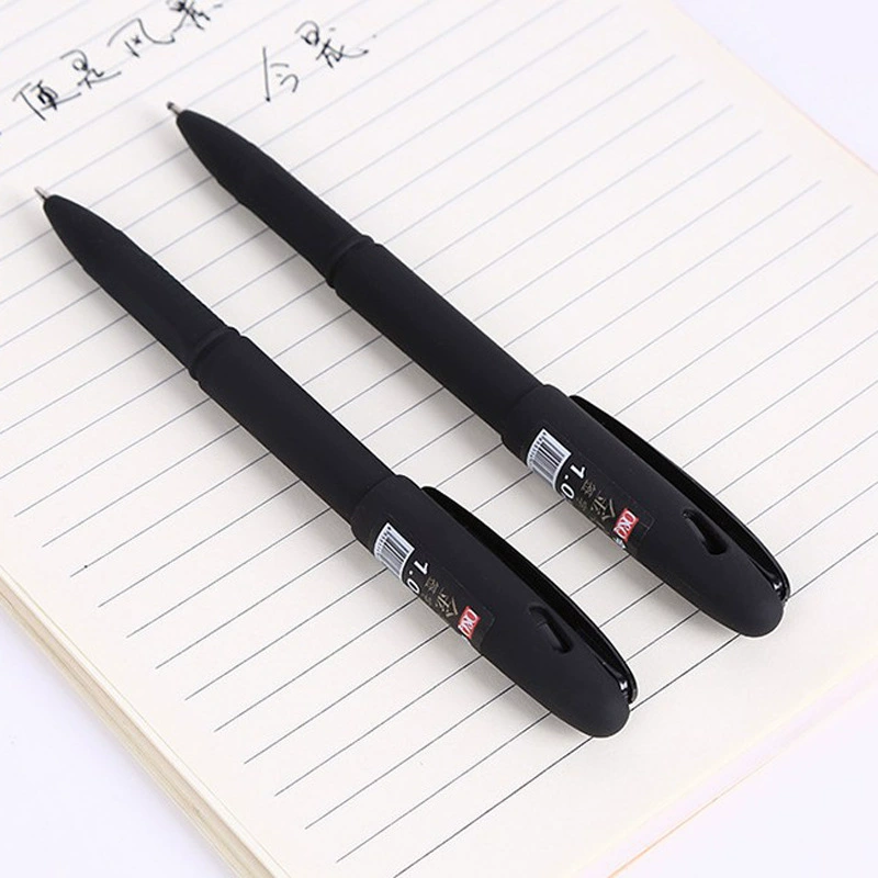 Matte rollerball pen, 1.0 mm tip, large-capacity black ink, smooth signature pen