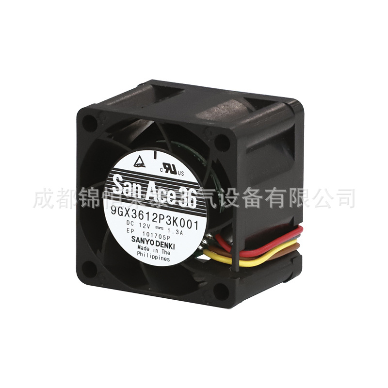 SANYO山洋静音风扇9GX3612P3K001低耗长寿命风机3628mm
