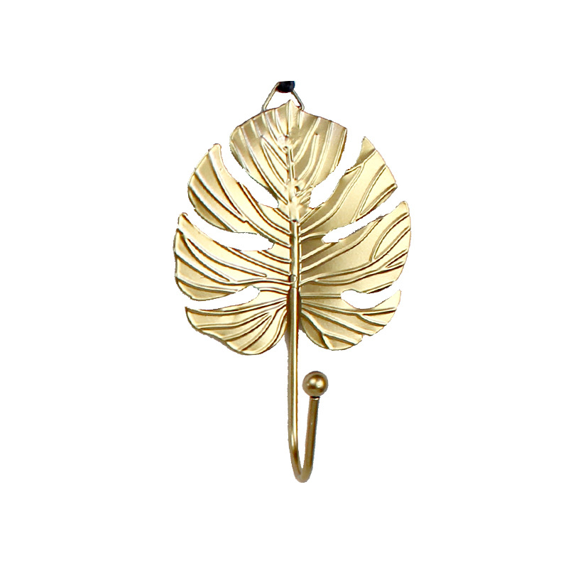 Luz de lujo nórdico hierro gancho hogar pasillo pared colgante abrigo gancho clave gancho creativo pared decoración colgante