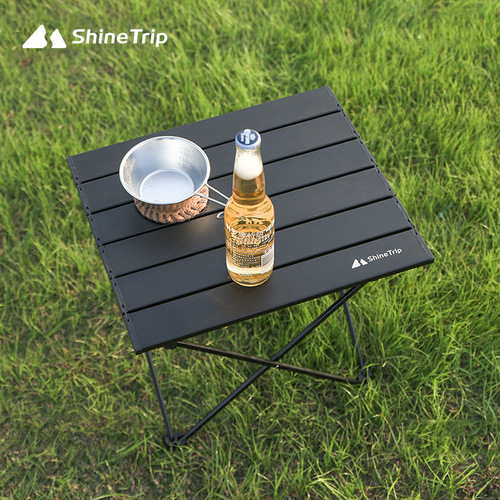 Shanqu Outdoor Camping Folding Table Storage Bag Portable Exquisite Self-Driving Picnic Table Stall BBQ Table Korea