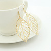 Fashionable metal earrings, European style, simple and elegant design, wholesale