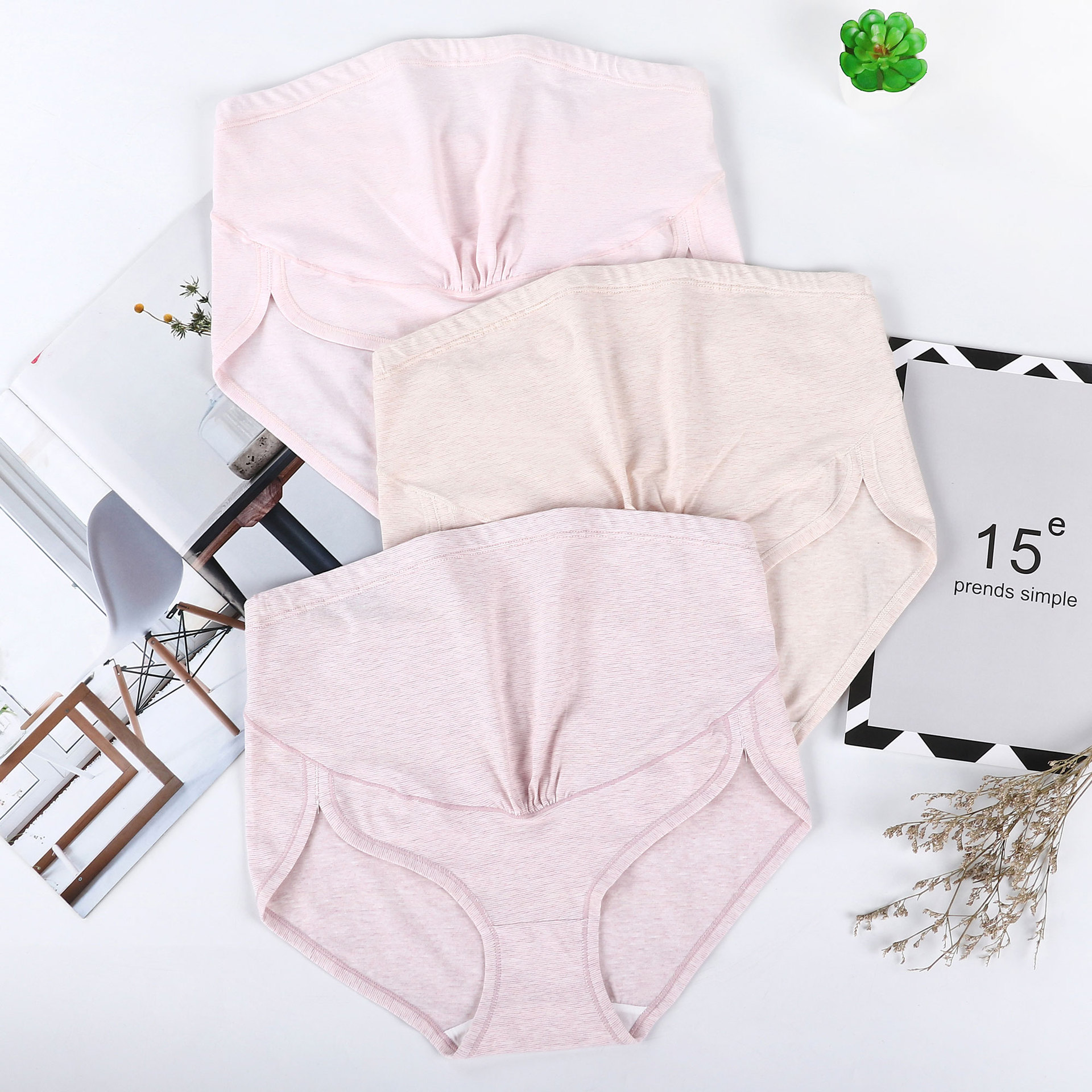 Pregnant women's underwear, high-waisted underwear, pure cotton shorts, worn inside the head, early, middle, late, late, early, mid-term