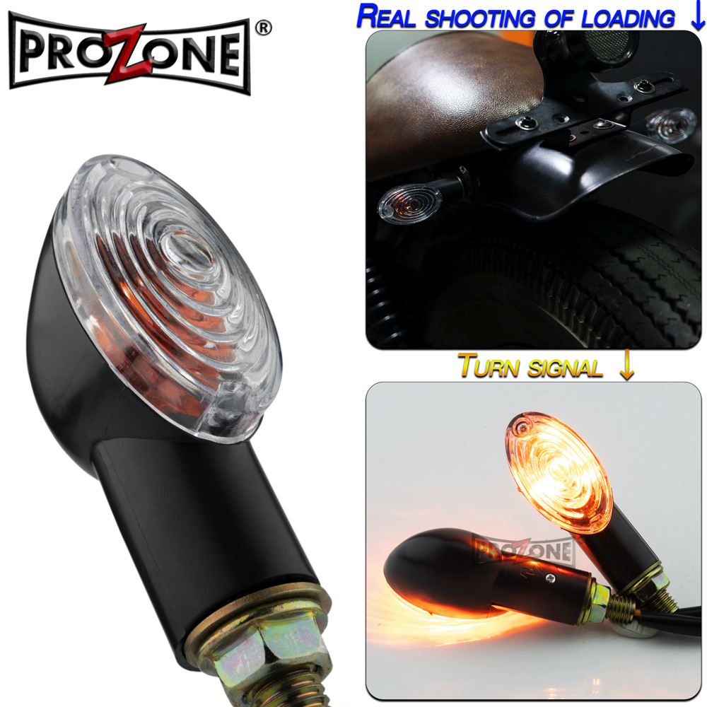 Motocicleta accesorios universales mini retro fuera de carretera vehículo pequeño universo halógeno señal de giro