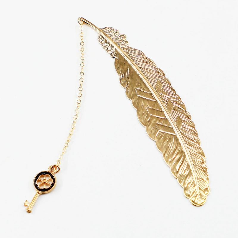 Металлическая закладка с перьями, подвеска в виде снежинки, классический китайский стиль, креативный латунный рождественский подарок