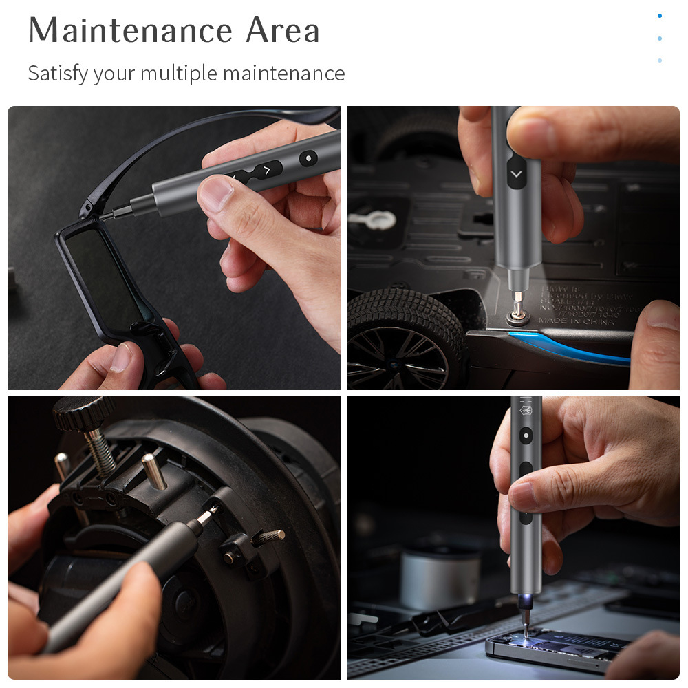 Fábrica directa transfronteriza nuevas herramientas de hardware destornillador de carga 28-en-1 destornillador eléctrico en miniatura traje al por mayor