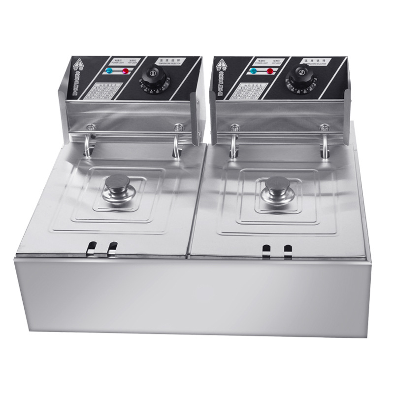 Freidora Eléctrica de Gran Capacidad con Suministro Directo de Fábrica para Comercio Electrónico Transfronterizo, 110V/220V, Estándar EE. UU./UE/RU, Envío Gratuito
