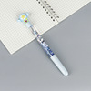 Cartoon cute soft girl fairy pen, small fresh and colorful streaming sand pen net red vibrato, sewing sand gradual writing pen