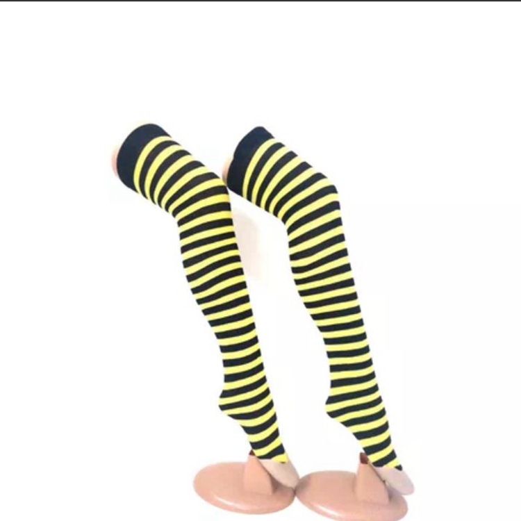 Calcetines a rayas de Pascua, medias de Navidad, día de Irlanda, fiestas, joyas, calcetines