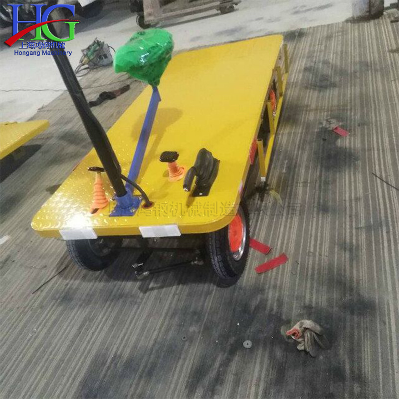 四轮电动平板运输车 座驾式厂区矿区平板车 铁路建设托运工具车