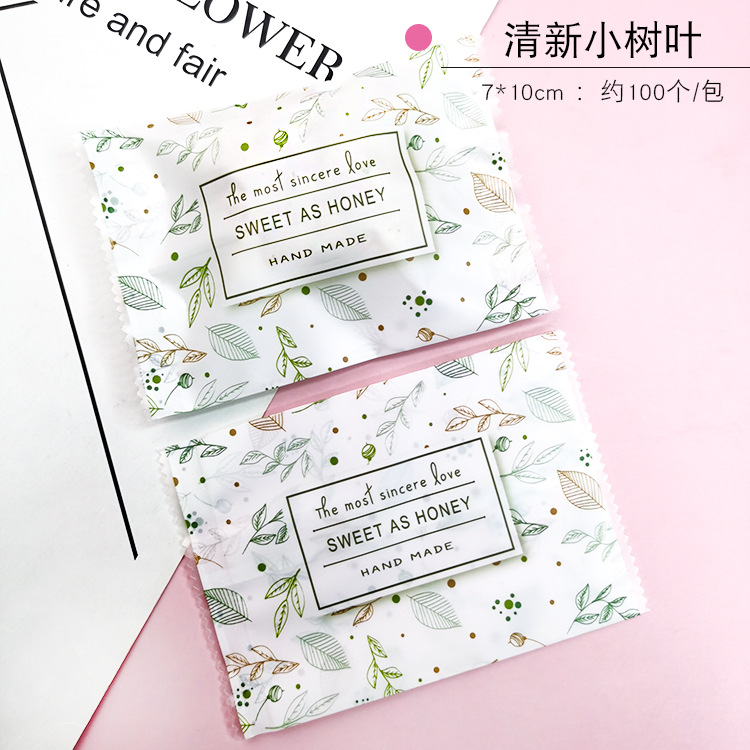 Bolsa sellada a máquina; hojas pequeñas frescas 7*9.5; material compuesto