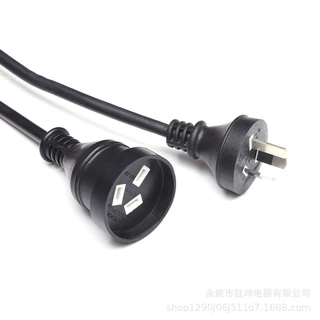 定制澳规电源线 澳标电源线供应SAA公母延长线 澳规插头ac线1.8米