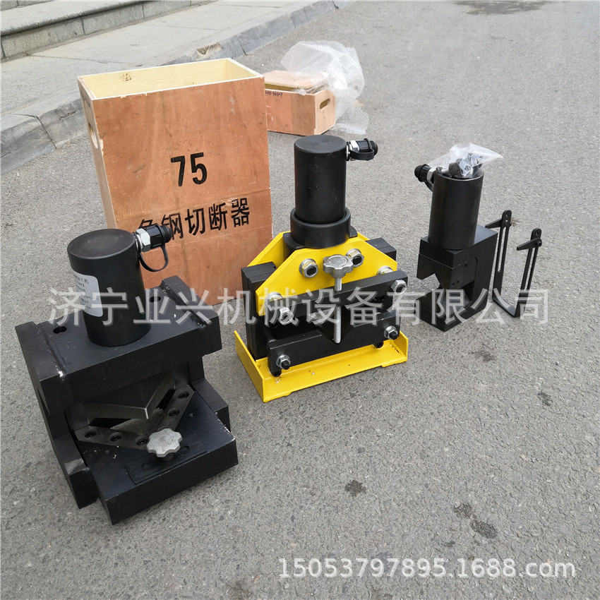 三合一角铁加工机  液压切断机6号角钢切角机折角机山东供应